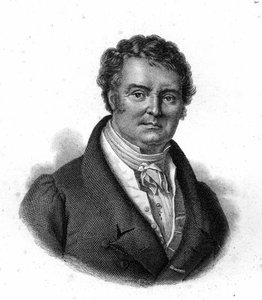 Portrait de François Broussais (1772 - 1838), professeur à la Faculté de Médecine de Paris, gravure du 19ème siècle