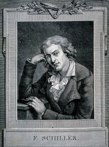 Portrait de Friedrich von Schiller (1759 - 1805), poète et dramaturge allemand - Unknown artist
