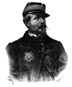 Portrait du général Alfred Chanzy (1823-1883) gravure de 1883 - Unknown artist