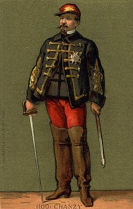Portrait du Général Chanzy (1823 - 1883) Chromolithographie de la fin du 19e siècle - Unknown artist