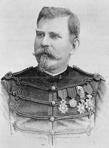 Portrait du Général Joseph Joffre (1852 - 1931). Gravure de la fin du XIXe siècle dans « Histoire de France » par H. Martin. - Unknown artist