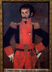 Portrait du général Santander, militaire et homme d