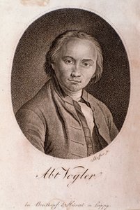 Portrait de Georg Joseph Vogler (abbé Vogler) (gravure) - Unknown artist