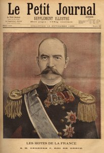 Portrait de Georges Ier, roi de Grèce (1845-1913). Gravure dans "Le petit journal" 10/11/1895 - Unknown artist