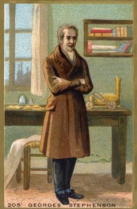 Portrait de George Stephenson (1781-1848), ingénieur britannique - Unknown artist