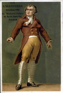 Portrait de Georges Jacques Danton (1759 - 1794), homme politique français. Chromolithographie de la fin du 19e siècle - Unknown artist