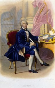 Portrait de Georges Louis Leclerc, Comte de Buffon (1707 - 1788), naturaliste et écrivain français. Dans « Le Plutarque français » - Unknown artist