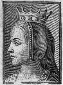 Portrait de Gerberge de Saxe (ca. 913-968 ou 969), reine de France, épouse de Louis IV d
