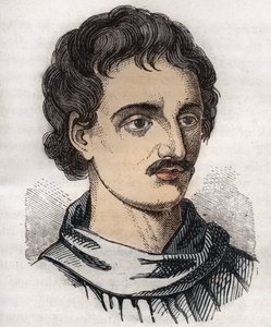 Portrait de Giordano Bruno (1548-1600) frère dominicain italien, philosophe, mathématicien, poète et astrologue - Unknown artist