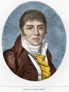 Portrait de Giovanni Simone Mayr (Johann Simon Mayr), compositeur italien (1763-1845)