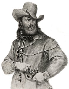 Portrait de Giuseppe Garibaldi (1807-1882), général, patriote italien et chef - Unknown artist