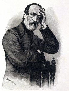 Portrait de Giuseppe Mazzini (1805 - 1872), patriote et révolutionnaire italien