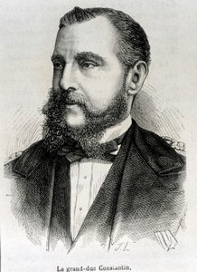 Portrait du Grand-Duc Constantin (1779 - 1831), Vice-roi de Pologne. Gravure de la fin du 19ème siècle dans "Histoire de France" par H. Martin - Unknown artist