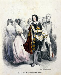 Portrait de Gustave Roger (1815 - 1879), ténor français, dans « Les mousquetaires de la reine » de Jacques Fromental Halévy - Unknown artist
