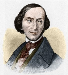 Portrait de Hans Christian Andersen (1805-1875), écrivain danois - Unknown artist