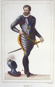 Portrait de Henri IV (1553-1610), roi de France Gravure de 1830 - Unknown artist