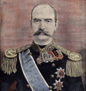 Portrait de Sa Majesté Georges Ier (1863-1913), roi de Grèce. Gravure de 1895 - Unknown artist