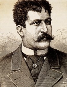 Portrait du chanteur lyrique italien Mattia Battistini (1857-1928). Gravure du 19e siècle - Unknown artist