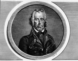 Portrait de Jean Nicolas Houchard (1738-1793), général français. Gravure dans "Collection complète des tableaux historiques de la Révolution française, en trois volumes." 1804. - Unknown artist