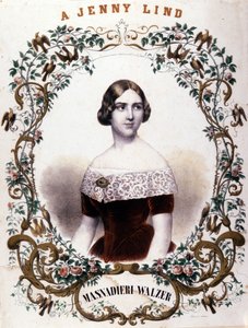 Portrait de Jenny Lind (1820-1887), chanteuse suédoise - Unknown artist
