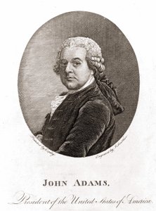 Portrait de John Adams (1735 - 1826), 2e président des États-Unis (1797 - 1801). Gravure sd. 19e siècle - Unknown artist