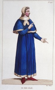 Portrait de Jean II le Bon (1319 - 1364), Roi de France gravure de 1830 - Unknown artist