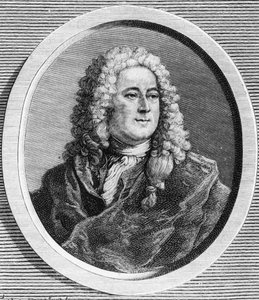 Portrait de John Law (1671 - 1729), financier écossais qui a causé la faillite en 1720 (Événement de la Rue Quincampoix) - dans « La France juive » par Édouard Drumont