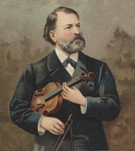 Portrait de Joseph (Jos) Joachim (1831-1907), violoniste et compositeur hongrois (austro-hongrois) d