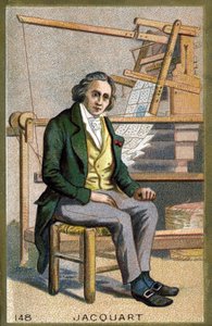 Portrait de Joseph Marie Jacquard (1752-1834), mécanicien français inventeur du métier à tisser. Chromolithographie de la fin du 19e siècle - Unknown artist