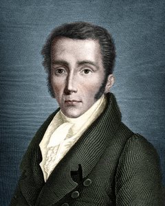 Portrait de Joseph von Fraunhofer (1787-1826) opticien et physicien allemand, fondateur de la spectroscopie.