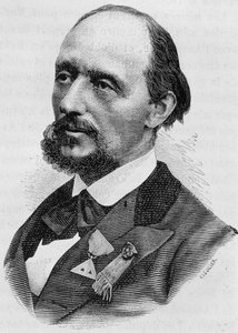 Portrait de Jules Bergeret (1839 - 1905). Gravure de la fin du XIXe siècle dans "Histoire de France" par H. Martin - Unknown artist