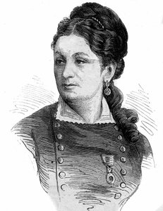Portrait de Juliette Dodu (1848-1909) héroïne de la guerre de 1870. - Unknown artist