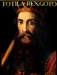 Portrait du roi ostrogoth Totila ou Baduila - Unknown artist