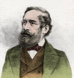 Portrait de Lajos Kossuth, homme politique hongrois - Gravure dans « Le Monde Illustré » - Unknown artist