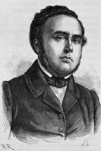 Portrait de Ledru-Rollin (1807 - 1874). Gravure de la fin du 19ème siècle dans « Histoire de France » par H. Martin. - Unknown artist