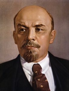 Portrait de Lénine. Peinture anonyme, sd. 20e siècle. - Unknown Artist