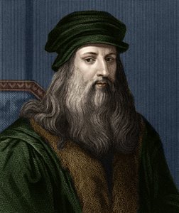 Portrait de Léonard de Vinci (1452-1519) (Leonardo da Vinci), peintre italien. - Unknown artist