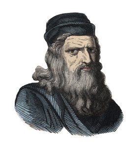 Portrait de Léonard de Vinci (Leonardo da Vinci) (1452-1519) - Unknown artist