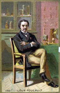 Portrait de Léon Foucault (1819 - 1868) dans son bureau. - Unknown artist
