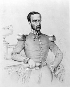 Portrait de Louis Eugène Cavaignac (1802 - 1857), général et homme politique français. Gravure v. 1848 - Unknown artist