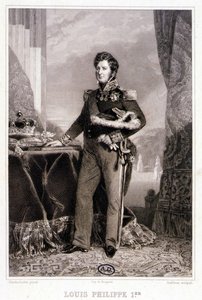 Portrait de Louis Philippe 1er, Roi des Français - gravure - Unknown artist