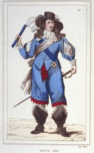 Portrait de Louis XIII (1601 - 1643), roi de France gravure de 1830 - Unknown artist