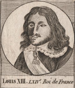 Portrait de Louis XIII le Juste (1601-1643) Roi de France - gravure de « Instruction sur l
