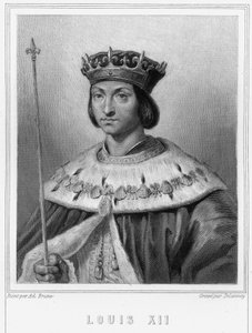 Portrait de Louis XII (1462 - 1515), roi de France - dans « Histoire des Français » par Lavallée, gravure