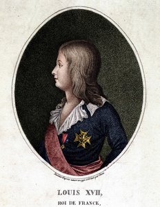Portrait de Louis XVII, dauphin de France - gravure du 19e siècle - Unknown artist