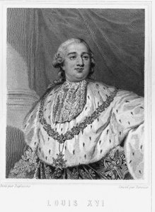 Portrait de Louis XVI (1754 - 1793), roi de France - dans « Histoire des Français » par Lavallée, gravure - Unknown artist