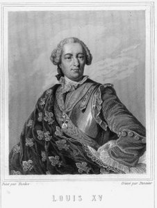 Portrait de Louis XV (1710 - 1774), Roi de France - dans « Histoire des Français » par Lavallée, gravure, sd. - Unknown artist