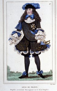 Portrait de Louis de France, duc de Bourgogne (1682 - 1712) connu sous le nom de « Le Grand Dauphin ». Gravure de 1830 - Unknown artist