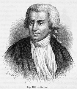 Portrait de Luigi Galvani, médecin et physicien italien (1737 - 1798) - dans "Magnétisme et Électricité" par Amédée Guillemin - Unknown artist