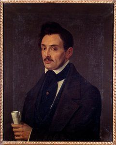 Portrait de Luigi Ghirelli contrebassiste Peinture anonyme. 19ème siècle. Bologne, civico museo bibliografico musicale - Unknown artist